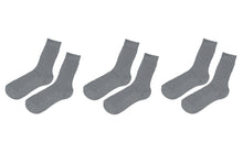 Load image into Gallery viewer, 100% Organic Cotton Women&#39;s Boot Socks 3 Pairs Made in Italy