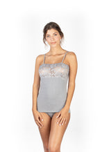 画像をギャラリービューアに読み込む, EGI ラグジュアリー モダール レディース レーストリム キャミソール。誇り高きイタリア製。 