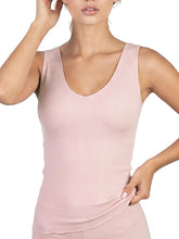 Laden Sie das Bild in den Galerie-Viewer, BASIC COTTON Free Spirit Premium Quality 100% Cotton Women's Tank Top. Proudly Made in Italy (603)
