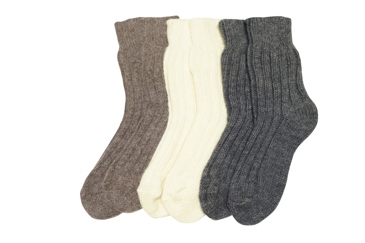 tittimitti® Alpaca-Wool Blend Women's Socks. 1 Pair. Made in Italy.