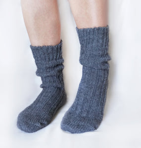 Non-Itchy Alpaca-Wool  Men's Socks Made in Ita