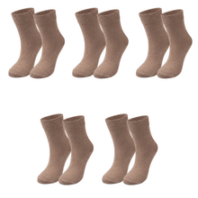 Load image into Gallery viewer, tittimitti® Kids 98% Organic Cotton Crew Socks 5-Pack – Breathable Everyday &amp; School Socks for Boys &amp; Girls (Soft, Durable, Stretch Fit)