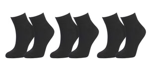 tittimitti® 98% Organic Cotton Women's Ankle Socks (3-Pack)