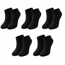 Load image into Gallery viewer, tittimitti® Kids 98% Organic Cotton Ankle Socks 5-Pack – Breathable Lightweight Socks for Active Kids