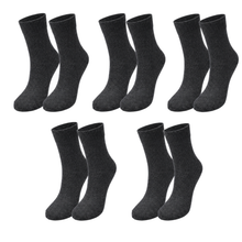 Load image into Gallery viewer, tittimitti® Kids 98% Organic Cotton Crew Socks 5-Pack – Breathable Everyday &amp; School Socks for Boys &amp; Girls (Soft, Durable, Stretch Fit)