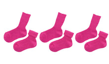Load image into Gallery viewer, tittimitti® 100% Organic Cotton Kid&#39;s Socks (3-Pack) – Made in Italy, Unisex, Soft &amp; Breathable for Boys &amp; Girls.