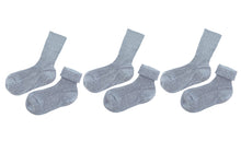Load image into Gallery viewer, tittimitti® 100% Organic Cotton Kid&#39;s Socks (3-Pack) – Made in Italy, Unisex, Soft &amp; Breathable for Boys &amp; Girls.