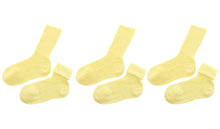 Load image into Gallery viewer, tittimitti® 100% Organic Cotton Kid&#39;s Socks (3-Pack) – Made in Italy, Unisex, Soft &amp; Breathable for Boys &amp; Girls.