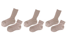 Load image into Gallery viewer, tittimitti® 100% Organic Cotton Kid&#39;s Socks (3-Pack) – Made in Italy, Unisex, Soft &amp; Breathable for Boys &amp; Girls.