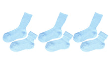 Load image into Gallery viewer, tittimitti® 100% Organic Cotton Kid&#39;s Socks (3-Pack) – Made in Italy, Unisex, Soft &amp; Breathable for Boys &amp; Girls.