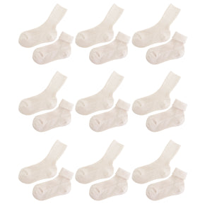 TITTIMITTI Kids Socks – 100% Organic Cotton Yarn from Italy | Undyed & Unbleached, GOTS Certified, Made in Italy (Sizes 1–8 Years)