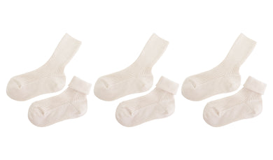 tittimitti® 100% Organic Cotton Toddler Socks (3-Pack) – Made in Italy, Unisex, Soft & Breathable for Boys & Girls.