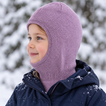 Laden Sie das Bild in den Galerie-Viewer, Kids 100% Virgin Wool Balaclava with Organic Cotton Lining