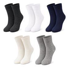 Load image into Gallery viewer, tittimitti® Kids 98% Organic Cotton Crew Socks 5-Pack – Breathable Everyday &amp; School Socks for Boys &amp; Girls (Soft, Durable, Stretch Fit)