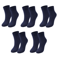 Load image into Gallery viewer, tittimitti® Kids 98% Organic Cotton Crew Socks 5-Pack – Breathable Everyday &amp; School Socks for Boys &amp; Girls (Soft, Durable, Stretch Fit)