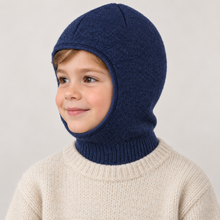 Laden Sie das Bild in den Galerie-Viewer, Kids 100% Virgin Wool Balaclava with Organic Cotton Lining