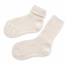 Load image into Gallery viewer, tittimitti 75% Fine Merino Wool 25% Silk Luxury Kids Socks 1 Pair. Made in Italy.