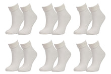 Load image into Gallery viewer, 98% Organic Cotton Luxury Women&#39;s Socks 6-Pack.