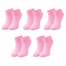 Load image into Gallery viewer, tittimitti® Kids 98% Organic Cotton Ankle Socks 5-Pack – Breathable Lightweight Socks for Active Kids