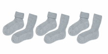 Charger l'image dans la galerie, tittimitti 75% Fine Merino Wool 25% Silk Luxury Kids Socks 3-Pack. Made in Italy.