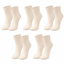 Load image into Gallery viewer, tittimitti® Kids 98% Organic Cotton Crew Socks 5-Pack – Breathable Everyday &amp; School Socks for Boys &amp; Girls (Soft, Durable, Stretch Fit)