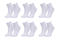 Load image into Gallery viewer, 98% Organic Cotton Luxury Women&#39;s Socks 6-Pack.