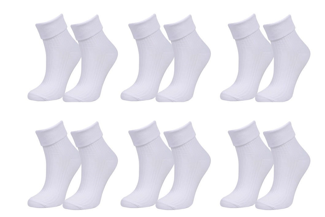 98% Organic Cotton Luxury Women's Socks 6-Pack.