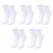 Load image into Gallery viewer, tittimitti® Kids 98% Organic Cotton Crew Socks 5-Pack – Breathable Everyday &amp; School Socks for Boys &amp; Girls (Soft, Durable, Stretch Fit)