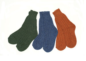 Wool-Silk Women's Skate Socks Made in Italy
