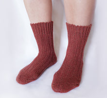 Load image into Gallery viewer, Wool-Silk Blend Women&#39;s Socks GOTS certified