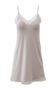 EGI Luxury Viscose Women's Lace-Trimmed Full Slips Chemise. Proudly Made in Italy.