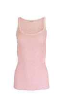 Load image into Gallery viewer, EGI Exclusive Women&#39;s Merino Wool Blend Lace-Trimmed Camisole. Proudly Made in Italy.