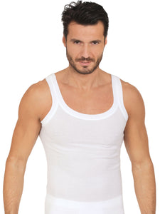 MaRe Luxury Italian Underwear 100% Mako Cotton Men's Sleeveless Shirt Muscle Tank Top. Proudly Made in Italy.