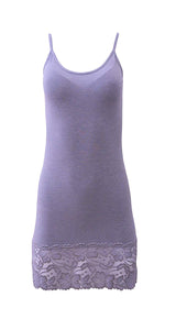 EGI Luxury Modal Women's Lace-Trimmed Full Slips Chemise. Proudly Made in Italy.