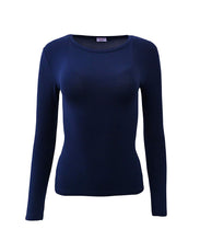Load image into Gallery viewer, EGI Luxury Modal Women&#39;s Long Sleeved T-Shirt. Proudly Made in Italy ( Crew Neck).