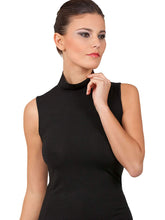 Load image into Gallery viewer, EGI Luxury Modal Women&#39;s Sleeveless Turtleneck Top. Proudly Made in Italy.