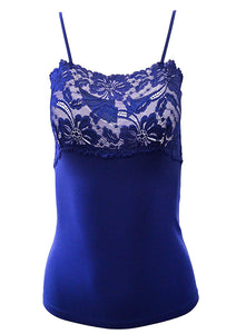 EGI Luxury Modal Women's Lace-Trimmed Camisole. Proudly Made in Italy.