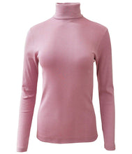 Load image into Gallery viewer, BASIC COTTON Free Spirit Premium Quality 100% Brushed Cotton Women&#39;s Turtleneck Top.Made in Italy.