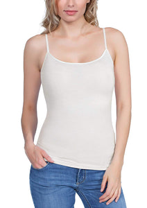 EGi Luxury Wool Silk Camisole Spaghetti Straps Top. Proudly Made in Italy.