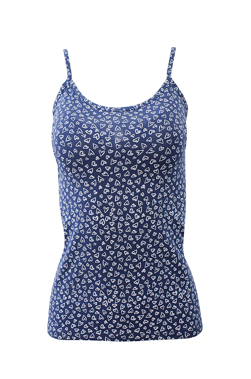 BASIC COTTON Free Spirit Premium Quality Cotton Women's Print Camisole. Proudly Made in Italy.