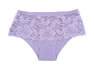 EGI Luxury Modal Women's Lace-Trimmed Briefs Panties. Proudly Made in Italy.(1153)
