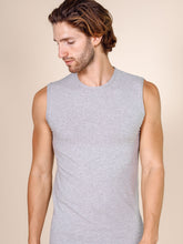 Load image into Gallery viewer, BASIC COTTON Free Spirit Premium Quality Cotton Men&#39;s Sleeveless Tank Top. Proudly Made in Italy.