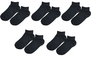 tittimitti® 98% ORGANIC COTTON Kid's Ankle Socks (5-pack). Ages 5 Through 12.