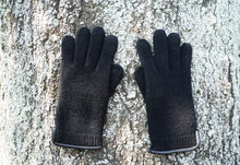Load image into Gallery viewer, tittimitti® 100% Virgin Wool Unisex Gloves with Genuine Leather Trim. OEKO-TEX Standard 100