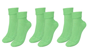 tittimitti®100% Organic Combed Cotton Luxury Women's Socks 3-Pack. Made in Italy.