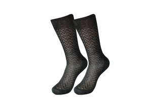 tittimitti® 100% シルケット加工「Filo di Scozia」コットン製メンズ ドレス & ズボン ソックス。イタリア製