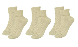 tittimitti®100% Organic Combed Cotton Luxury Women's Socks 3-Pack. Made in Italy.