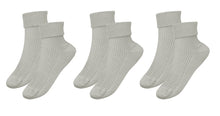 Load image into Gallery viewer, tittimitti®100% Organic Combed Cotton Luxury Women&#39;s Socks 3-Pack. Made in Italy.