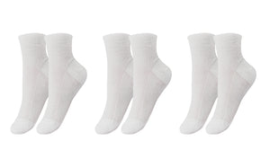 tittimitti® 100% Organic Mercerized Cotton "Filo di Scozia" Women's Socks.  3-Pack. Made in Italy.