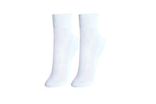 Load image into Gallery viewer, tittimitti® 100% Mercerized Cotton &quot;Filo di Scozia&quot; Women&#39;s Ankle Socks. 3-Pack. Made in Italy.